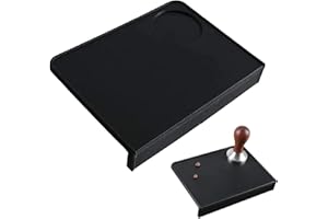 FLOTRUTE Tapis de Tamper à café en Silicone, pour Expresso avec Bords d'angle et Support pour Station de tamp, pour Accessoires Portafilter Barista