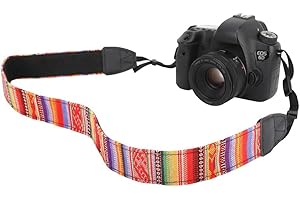 MoKo Tracolla Fotocamere Universali Fuji, Olympus, Panasonic, Pentax, Sony in Cottone Canvas Resistenza 10Kg, Cinturino Regolabile, Cinturino a tracolla per Videocamera