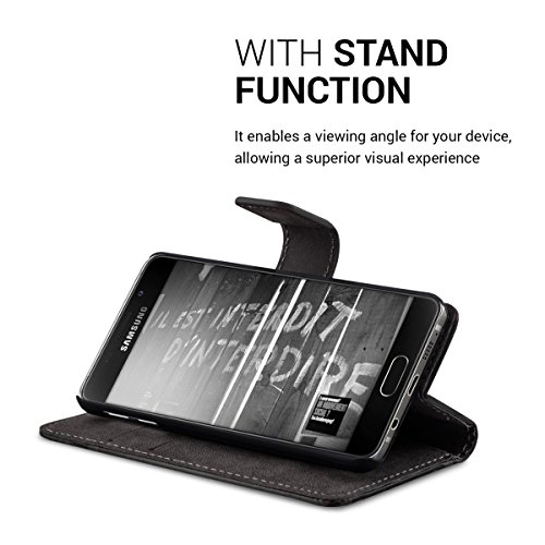 kwmobile Funda para Samsung Galaxy A3  2016  - Carcasa de  Cuero sint  tico  con dise  o Don t Touch my Phone - Case con  Tarjetero 