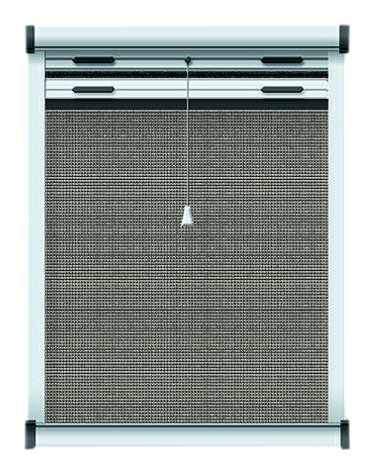 Schellenberg 50453 Insektenschutz- und Verdunkelungsrollo für Dachfenster 90 x 170 cm weiß / weiß