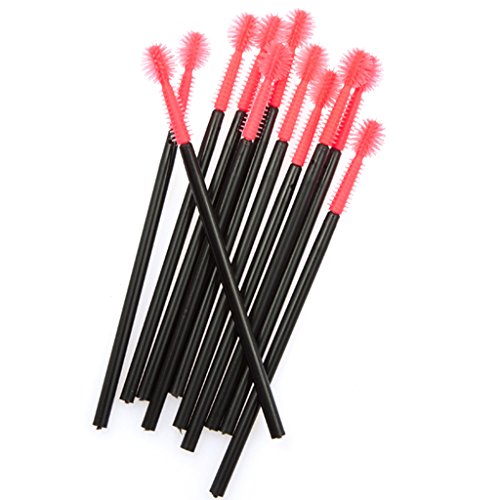 Approx. 50Pcs Disposable Eyelash Brush Mascara Wands Applicator Ball Shape