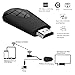 Produktbild asiproper Tragbare Mini WiFi Display Receiver 1080p FHD TV Stick Media Adapter Dongle weiß