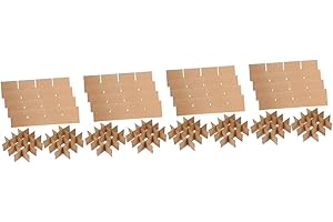 OUNONA 4sets Divisori Cartone Per Scatole Da Trasloco Per Vetreria Piatti e Oggetti Fragili Con Scomparti Pratici e Sicuri Per Imballaggio e Trasporto
