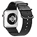 Produktbild Fintie Armband für Apple Watch 44mm 42mm Series 4/3/2/1 - Premium Nylon atmungsaktive Sport Uhrenarmband verstellbares Ersatzband mit Edelstahlschnallen, Schwarz