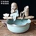 Produktbild Skulpturen Räuchergefäß Buddha,Desktop-Zen-brunnen Kleine mönch-Wasser-brunnen Sandelholzofen Fisch Heimtextilien Handwerk Housewarminggeschenk-I 9.4Zoll