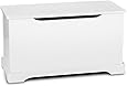 Cassapanca Portagiochi Leomark In Legno - 68x42x46 Cm, Bianco | Scatola Giocattoli Con Coperchio Di Sicurezza - Foto 4