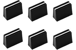 NJCXOLA 6x Fader Kappen, Fader-Cap-Schieberknopf-Ersatzteile,Einfache Installation, edles schwarzes Design,für Pioneer DJM600 700 750 800 850 900 2000 DJ-Mixer