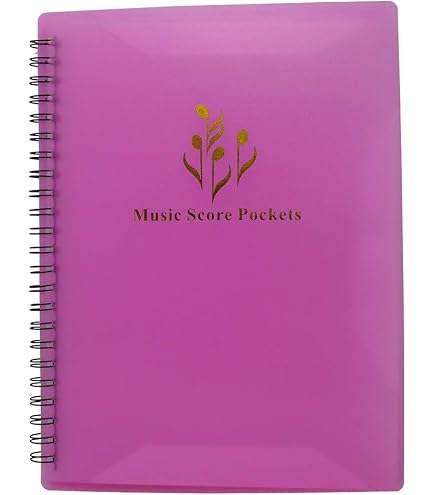 Classeur De Partitions A4 4 Pages Extensibles - Organiseur Bleu Pour 40 Pages De Musique