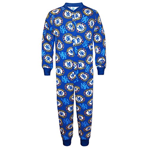 Chelsea FC officiel - Combinaison de pyjama thème football - enfant - bleu - Bleu marine - 9-10 ans