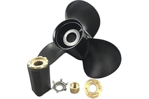 Boatman - Hélice de aluminio para barcos fueraborda para motores Mercury/Mercruiser 40-140 Hp, 15 dientes estriados, derecha