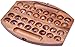 Bao - Hus - Kalaha - Bohnenspiel - Muschelspiel - Edelsteinspiel - oval aus Samena-Holz Gr. L