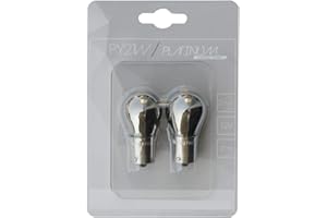 HABILL-AUTO 2 ampoules invisible PY21W BAU15S 12V 21W chrome orange