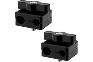 LT Easiyl 2x Caravan Awning Rail Channel Lock Blocks Kador Clamps for Figure of Eight Drive Away Awning kit 6mmx6mm, 8mmx6mm, 6mmx4mm Bead Strips for Campervan Motorhome Black