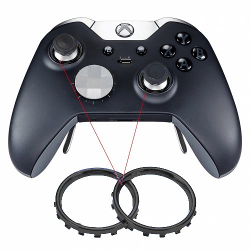 Preisvergleich Produktbild Chrom Ring für Xbox One Elite Controller (schwarz)