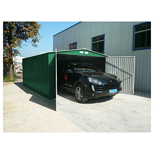 Generico - Garaje exterior para coches metalico con doble puerta y dos