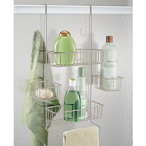InterDesign 28075EU Metalo Over Door Dusch-Caddy, satin - 2