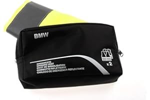 BMW Oryginalne kamizelki ostrzegawcze neonowe żółte w dwupaku
