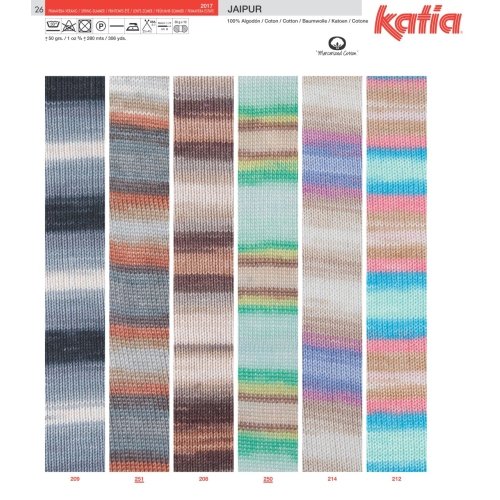 Katia Jaipur 207 alesan print 50g Wolle - 3