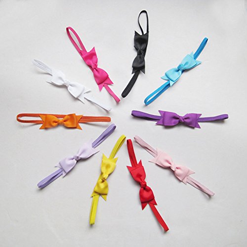 Demiawaking Mädchen Baby Kinder Satin Stirnband Haarband Zusätze - 5