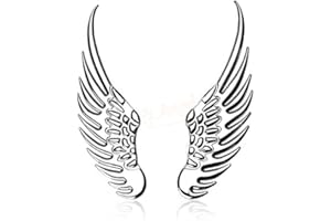 SKS Distribution® 3D Chrome Stainless Steel Wings Car Emblem Decal Badge.