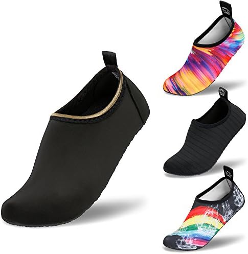 SANMIO Water Shoes for Mens Womens Outdoor Aqua Beach Swim Barefoot Socks Sports Quick-Dry Shoes for Beach Running Snorkeling Surfing Yoga Diving Exercise