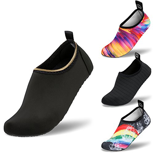 SANMIO Water Shoes for Mens Womens Outdoor Aqua Beach Swim Barefoot Socks Sports Quick-Dry Shoes for Beach Running Snorkeling Surfing Yoga Diving Exercise