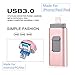 Produktbild FeliSun Neues Design 32GB USB i-Flash Drive Memory Stick Memory Stick Speicherstick Card Reader Adapter Kartenleseradapter with Drei Interfaces [ Lightning, USB3.0 and Micro USB] For iPhone iPad iPod Android Cellphones Tablets PC Macbook