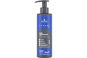 Schwarzkopf Professional CHROMA ID Masque De Couleur Semi Permanent Mix Tone Color System Tonifiant Rafraîchissant Soin Intense Conditionnement Profond Brillance Formule Vegan Bleu 300 ml
