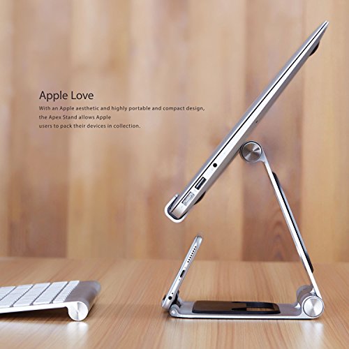 HAVIT HV-CH019 Laptop Ständer Halterungen, 3 in 1 Portable Laptopständer, geeignet für Macbook Air, Laptops /Notebooks /Tablets usw (Silber) - 2