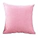 Produktbild Ingrirt5Dulles Einfarbig Kissenbezug, Weiche Und Komfortable Dekoration, Sofa Kissenbezug Auto Taille Kissenbezug Schlafzimmer Kissenbezug 45 x 45 cm Pink