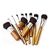 Jiam Premium Professional Natural Bamboo Handles Super Soft Bristles 11 pcs Makeup Brush Set/Face Powder/Concealer/Eyeshadow/Blending/Contour/ Eyeliner Lip Brush Tool