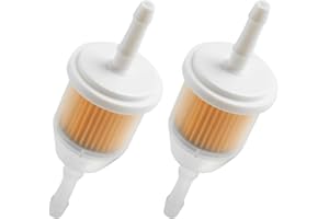 Fuel Filter, Inline Fuel Filter by Aurdox, Universal for 6mm & 8mm Fuel Lines, AM116304 Filter 25 050 22-S for John Deere Kohler, for Cars, Quad Bike, Motorcycle, Lawnmowers, Generators, Forklifts