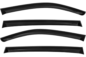 OMAC Deflettori d'aria per Audi Q3 8U 2011-2018 acrilico scuro, 4 pezzi