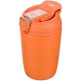 Termal Matara, Paslanmaz &Ccedil;elik,%100 Sızdırmaz, &Ccedil;ift Katmanlı Kahve &Ccedil;ay Bardağı, Termos Bardak 350 ml (Turuncu)