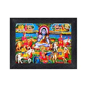 PnF Gorakhnath Religious Wood Photo Frames with Acrylic Sheet (Glass) for Worship/Pooja(photoframe,Multicolour,8x6inch)-22342
