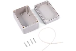 FAFEICY Cajas de Conexiones Impermeables 100x68x50mm Caja de Terminales ABS Caja de Proyectos Eléctricos Resistente al Agua para Interiores y Exteriores Eléctricos(100x68x50mm)