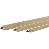 DQ-PP hoekprofiel – Afmeting: 25 x 25 mm – Lengte: 80 m (40 x 2 m) – Kleur: eiken – Materiaal: PVC – kunststof hoeklijst – buitenhoek randbescherming muur hoekprofiel kunststofhoek L-profiel