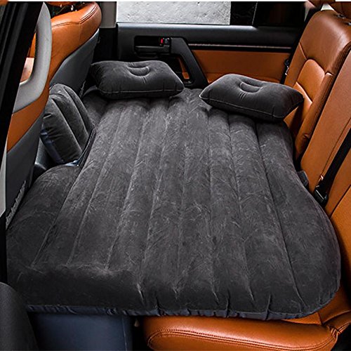 Lameila Vagone letto gonfiabile materasso viaggio posteriore auto SUV auto Tappetini , black grey