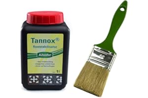 ‎MALERVERSAND Malerversand Set: 1x Kluthe Tannox 1 Liter + Lasurpinsel 70mm