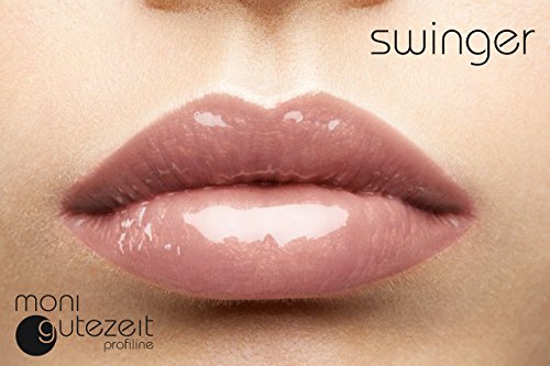 Profi Lipgloss, stark pigmentiert und besonders lang haltend, mit Vitamin E und Vanilleextrakt, Farbe: swinger, 8 gr. - 2