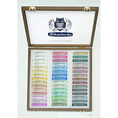 Schmincke Soft Pastels - Presentation Wooden Box Set ~ 45 Stick