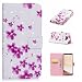 Produktbild LMAZWUFULM Hülle für Samsung Galaxy S8 / SM-G950F (5,8 Zoll) PU Leder Magnetverschluss Brieftasche Lederhülle Malerei 3D Dreidimensional Romantische Bauhinia Muster im Bookstyle mit Stent-Funktion und Karten Slot Schutzhülle Ledertasche Flip Cover für Samsung Galaxy S8