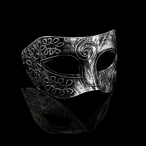 TINKSKY Maskerade Gesicht Maske Männer Roman für Kostüm Ball Halloween Silber - 2