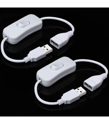 Prolunga USB 2 Metri Con Interruttore ON/OFF: Cavo Adattatore Maschio-Femmina Per Computer, Lampade LED E Periferiche