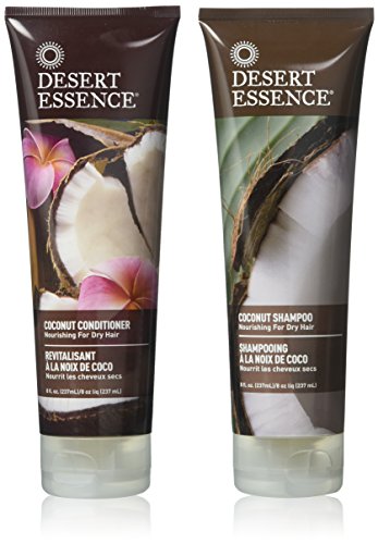 Desert Essence - Shampooing et Revitalisant à la noix de coco - Pack duo - 2 x 237mL