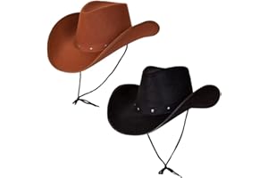 WICKED COSTUMES Black & Brown Texas Cowboy Hats