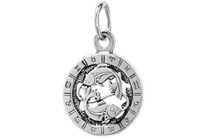 NKlaus 925 Sterlingsilber Kettenanhänger Horoskop Sternzeichen Zodiak