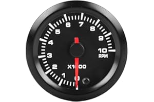 Supmico Universal Car Truck 52mm Pointer Tacho Tachometer Gauge Meter Kit RPM 7 Color LED Light Pointer Indicator Dail Electronic