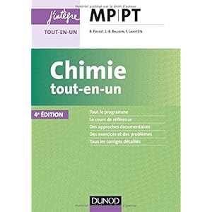 Chimie tout-en-un MP-PT - 4e éd Livre en Ligne - Telecharger Ebook