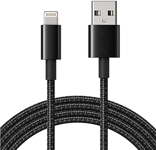 HOISAN Lightning to USB iPhone Cable 3ft/0.9m High Life Span Cable with Compact Connector Head for iPhone X /8 /8 plus /7 /6s /6 /SE /5s and More (Black)